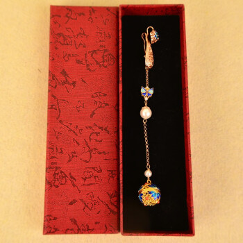 KHSK施华洛世奇旗袍压襟挂扣香囊球原创古典中国风流苏挂件汉服配饰胸旗袍压襟+首饰盒	